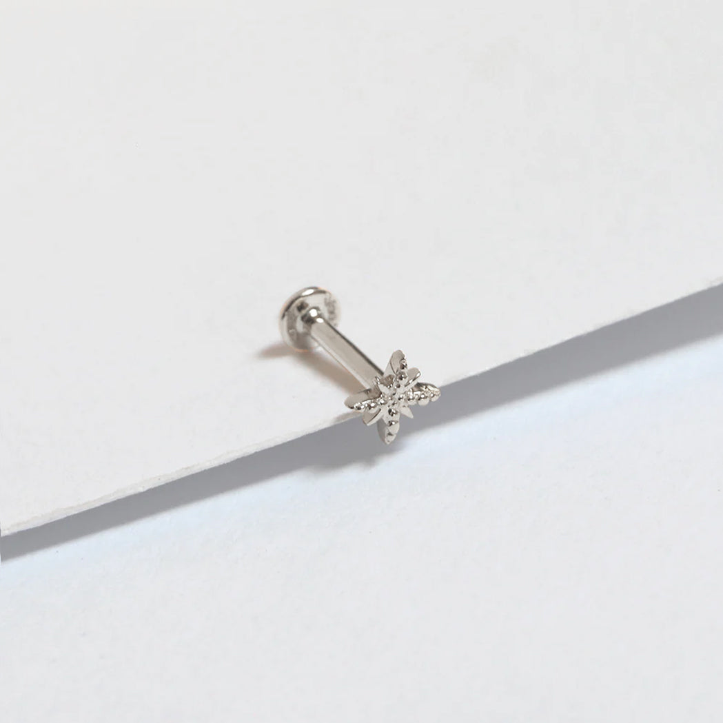 North Star Ear Piercing in Gold