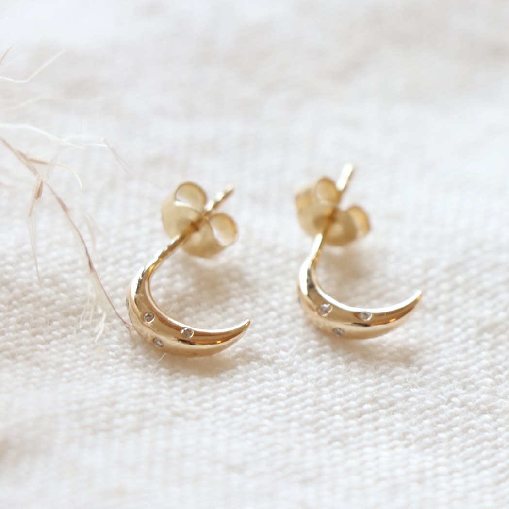 moon earrings