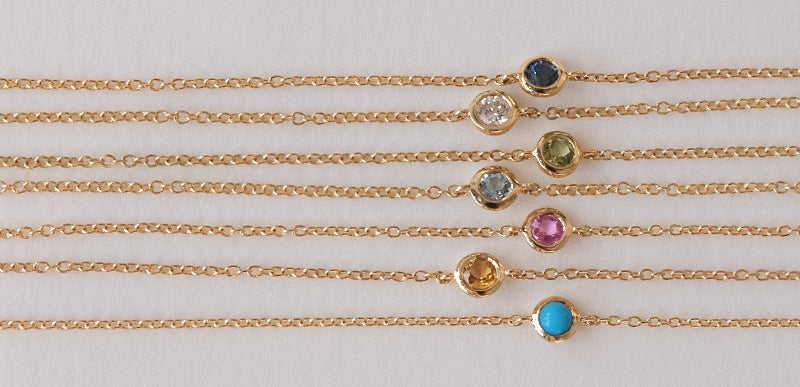 Bijoux avec pierre de naissance