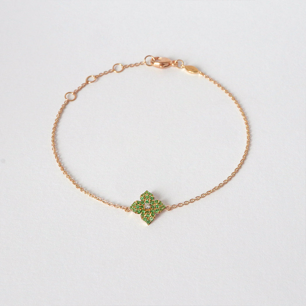 Amara Bracelet - Gold, Diamond & Tsavorites