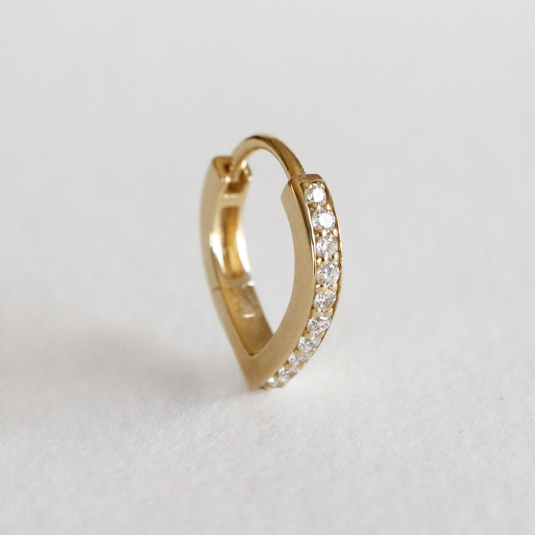 April Single Ohrring Gold & Diamanten