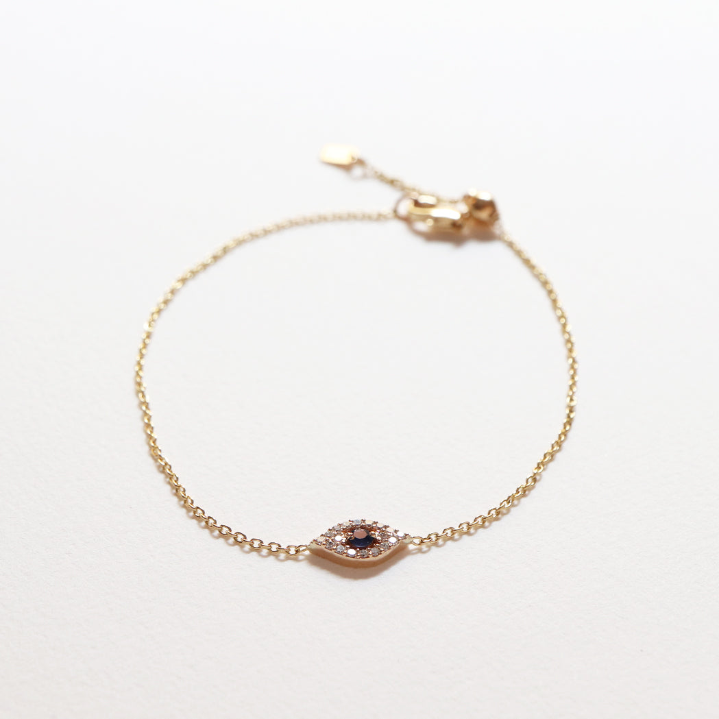 Bracelet Tiny Eye Or & Diamants
