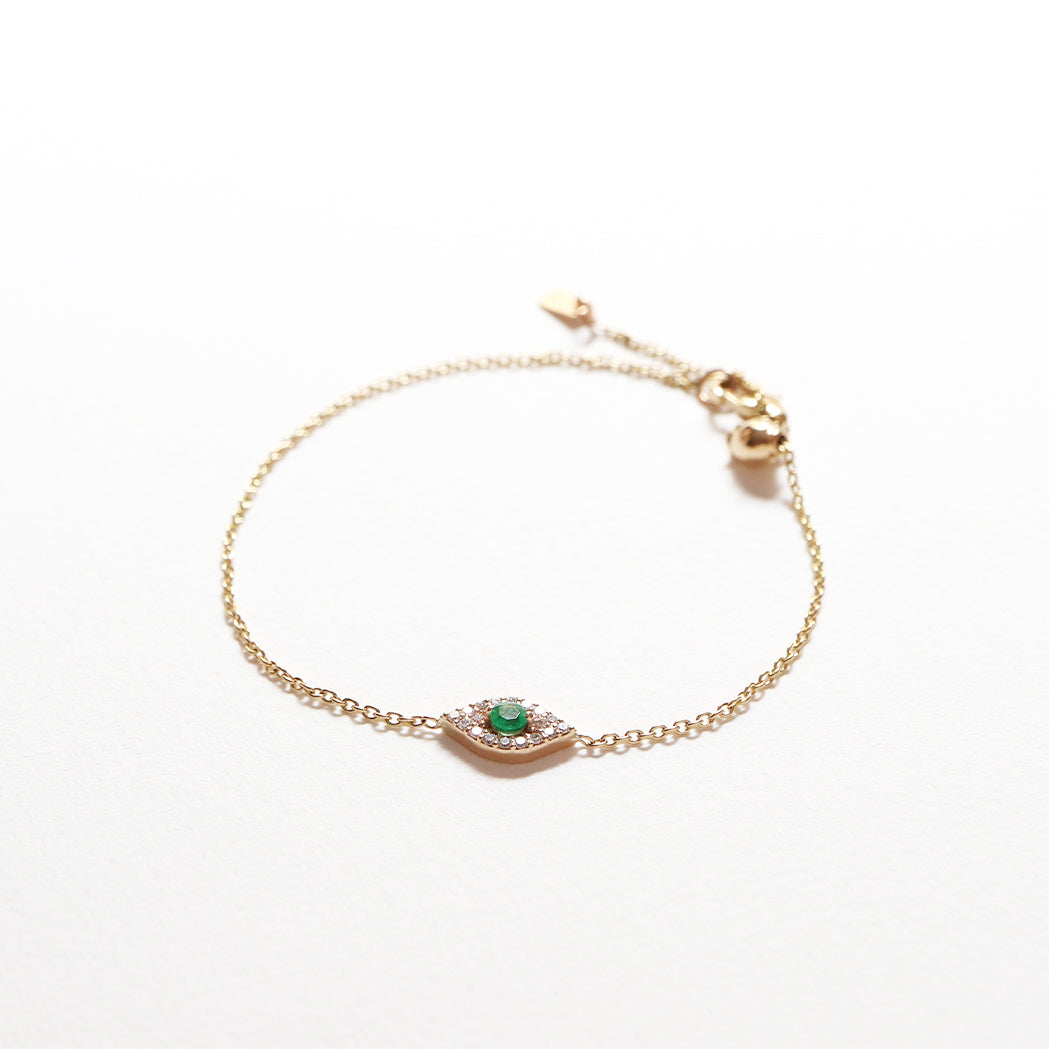 Gold & Diamanten Tiny Eye Armband