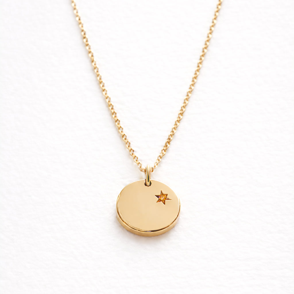 Collier Birthstone - 12 mois au choix