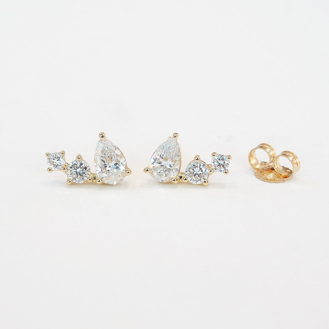 Ohrringe Cosmos – Gold & Diamanten