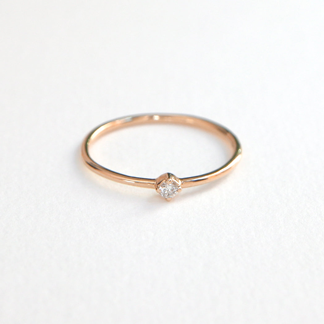 Crush-Ring aus Gold und Diamant