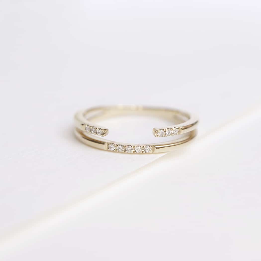 Gold & Diamanten Diskreter Ring