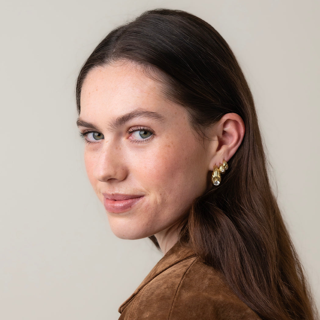 Boucles d'Oreilles Créoles Echo - Small