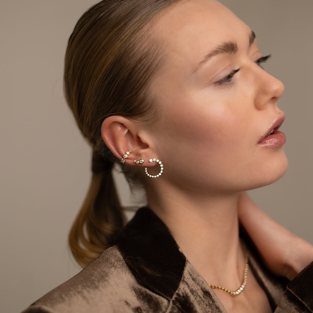 Earrings Eclipse Orion Gold & Diamonds