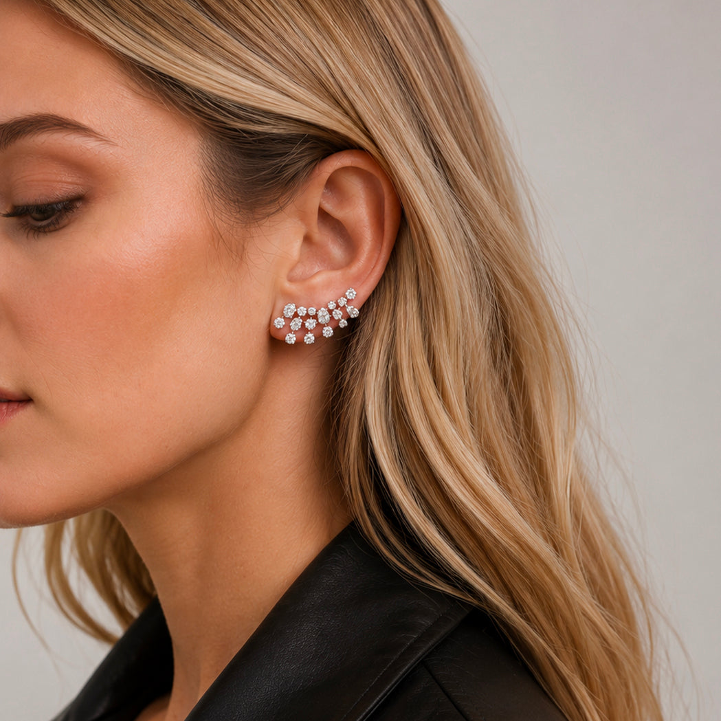 Boucles d'oreilles Edge - Or & Diamants