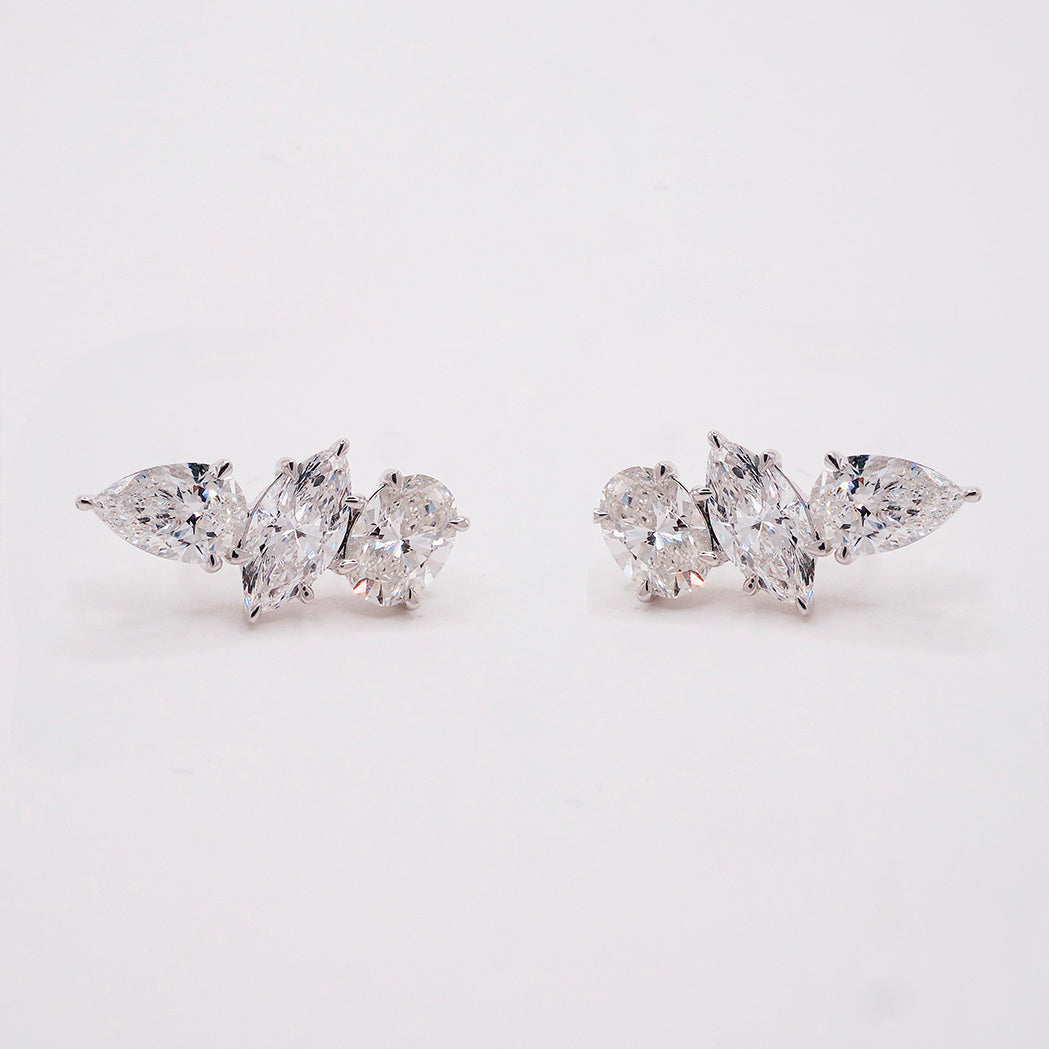 Elys Ohrringe – Gold & Diamanten (6 Karat)