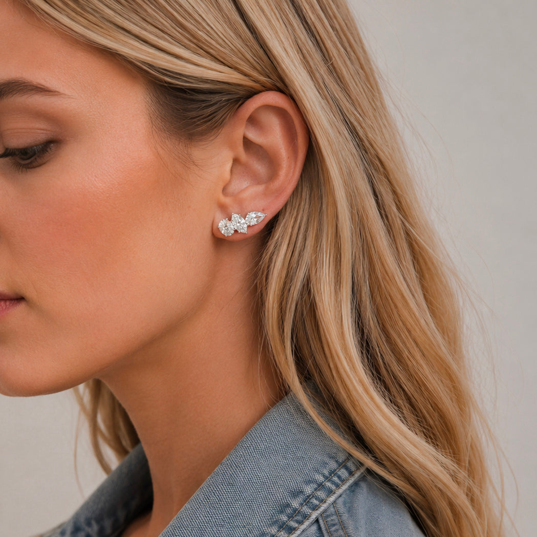 Boucles d'oreilles Elys - Or & Diamants (6 carats)
