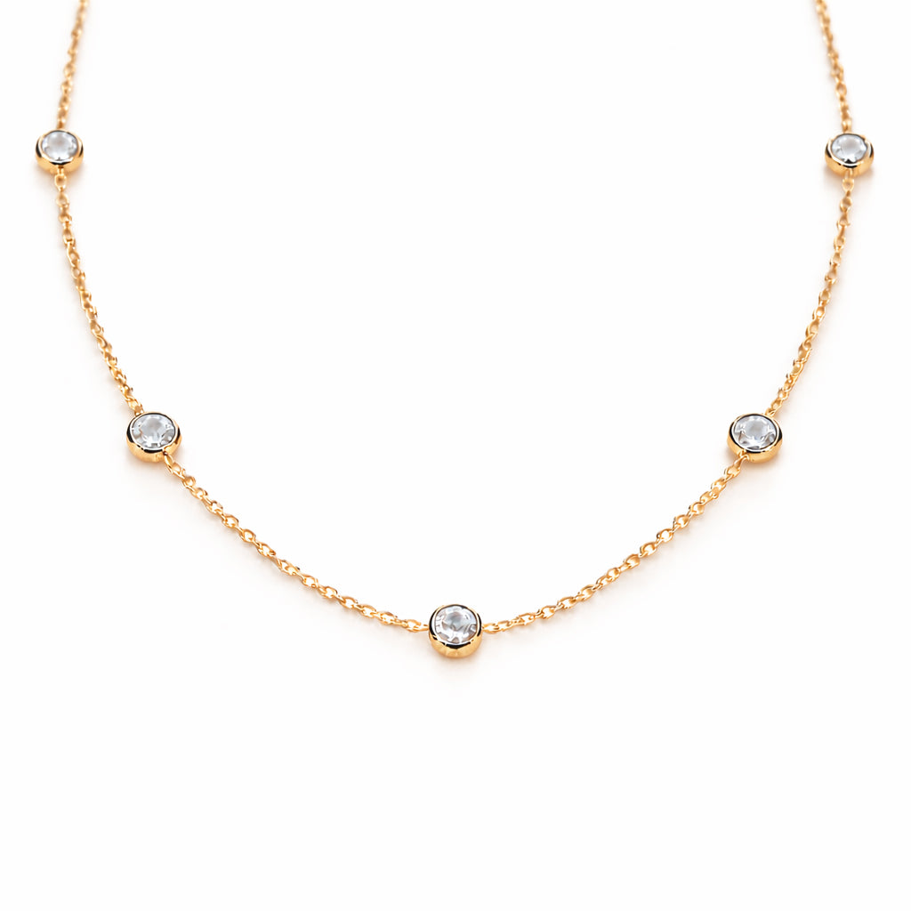 Collier Five Birthstone - Or & Pierre de naissance