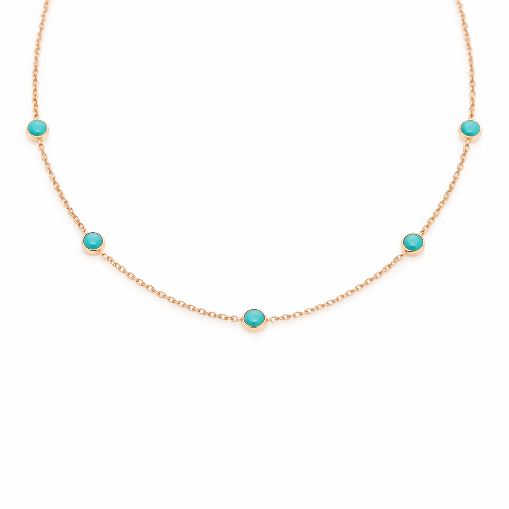 Collier Five Birthstone - Or & Pierre de naissance