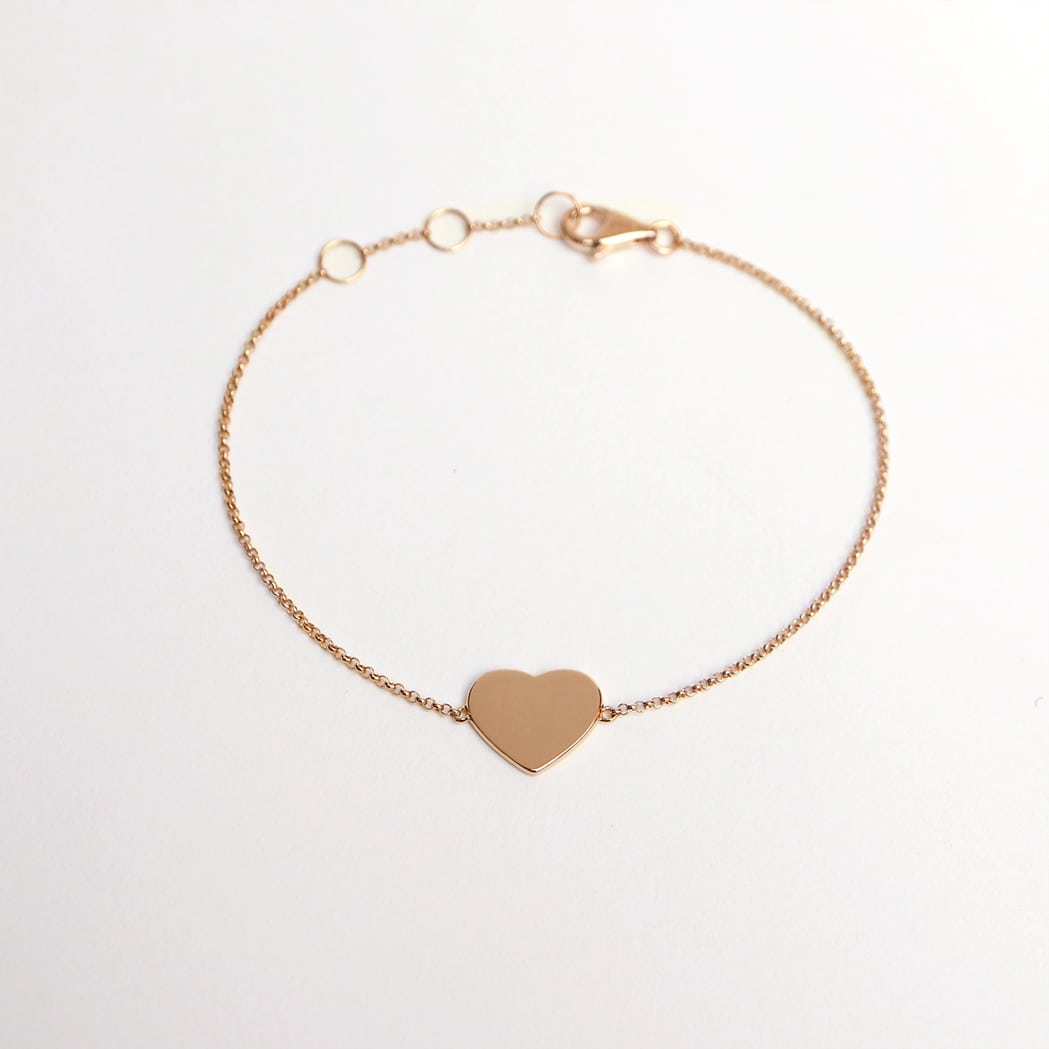 Gold Heart Bracelet to Engrave