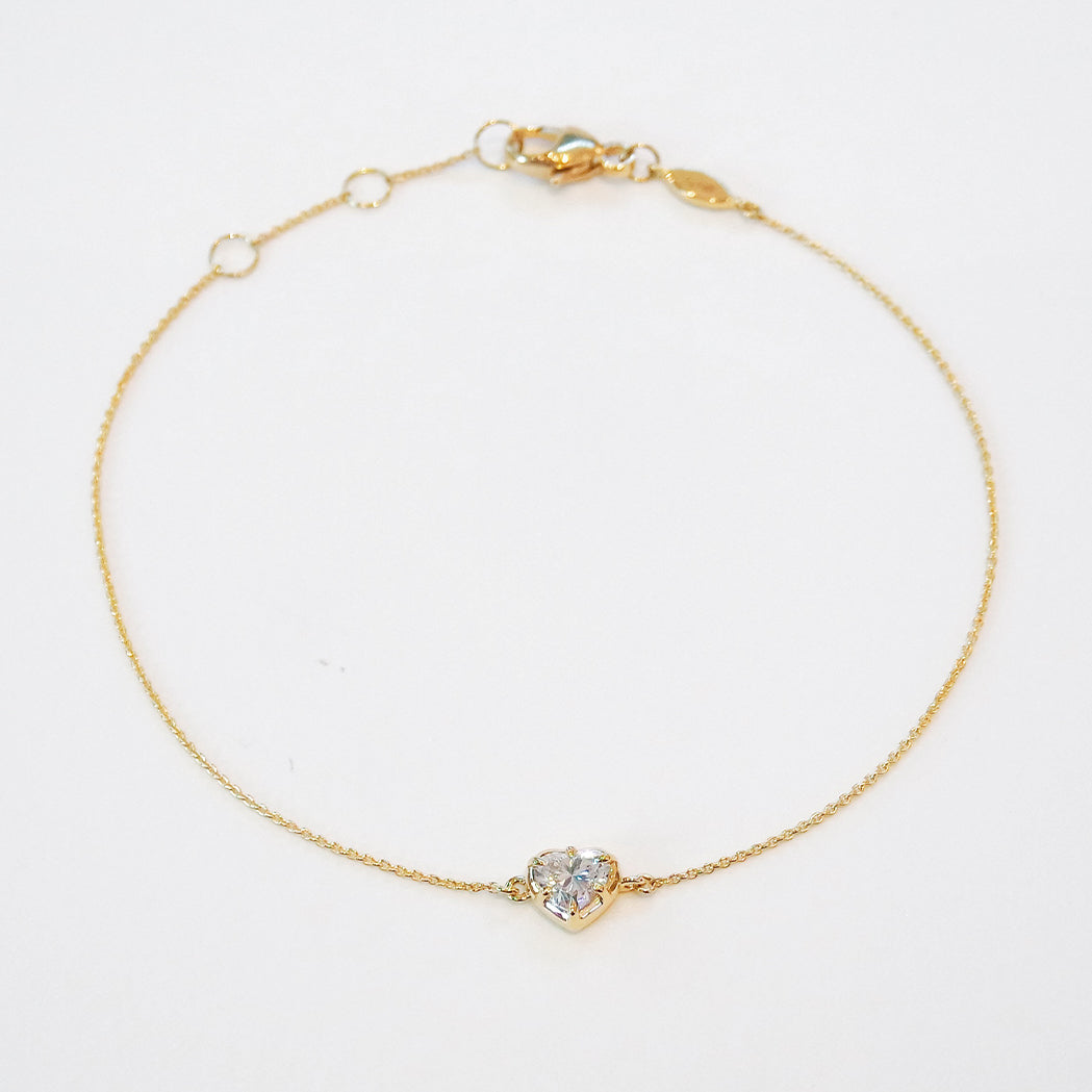 Armband Icon – Herz – Gold & Diamant