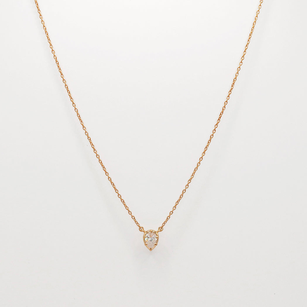 Collier Icon - Poire - Or & Diamant