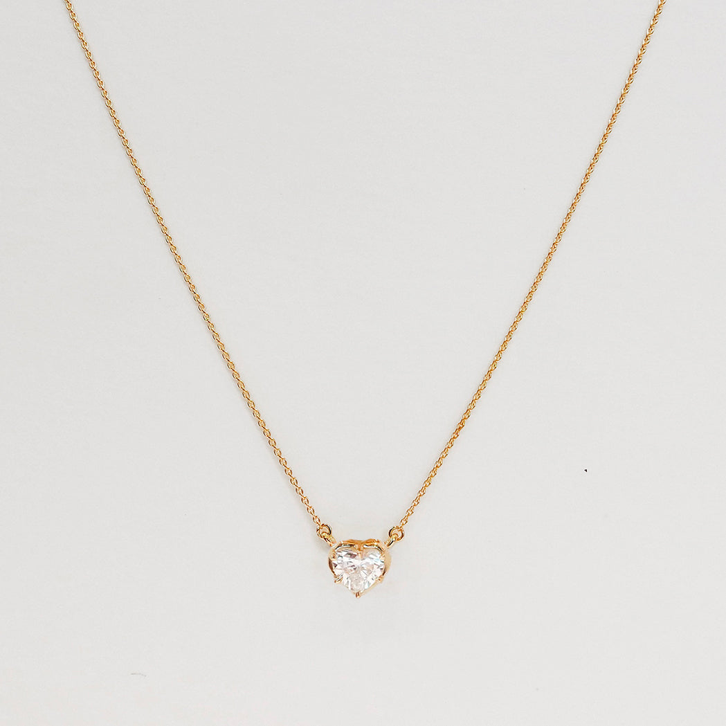 Icon Necklace - Heart - Gold & Diamond