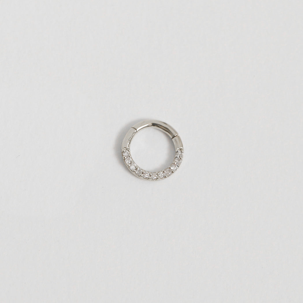 Jazz Clicker Piercing 6, 8, 10 oder 12 mm in Gold & Diamanten