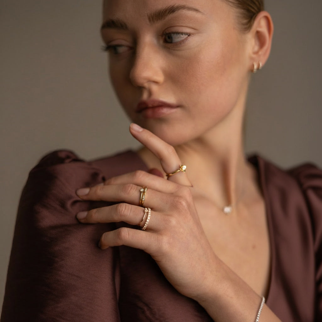 Ring Lily - Gold & Diamant