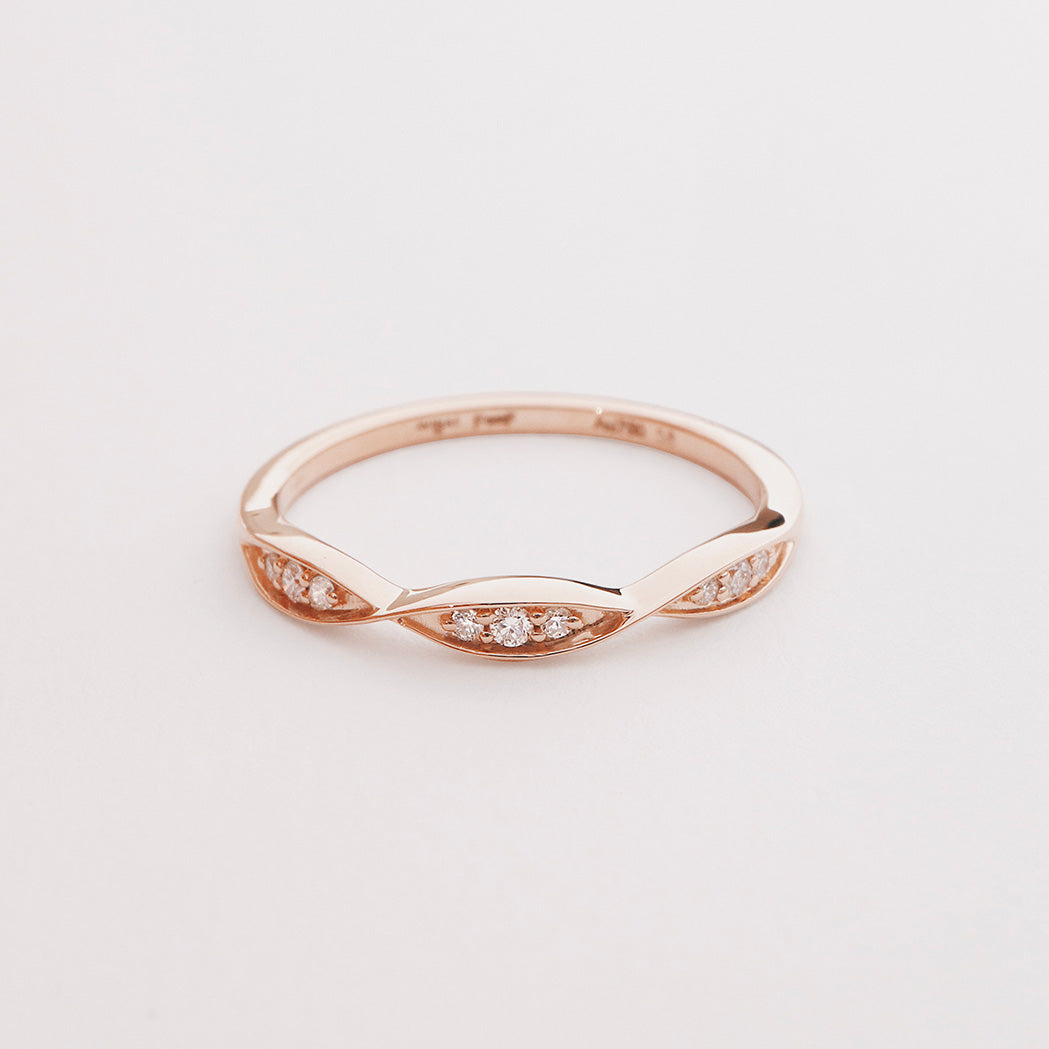 Marquise Twist Diamond Ring