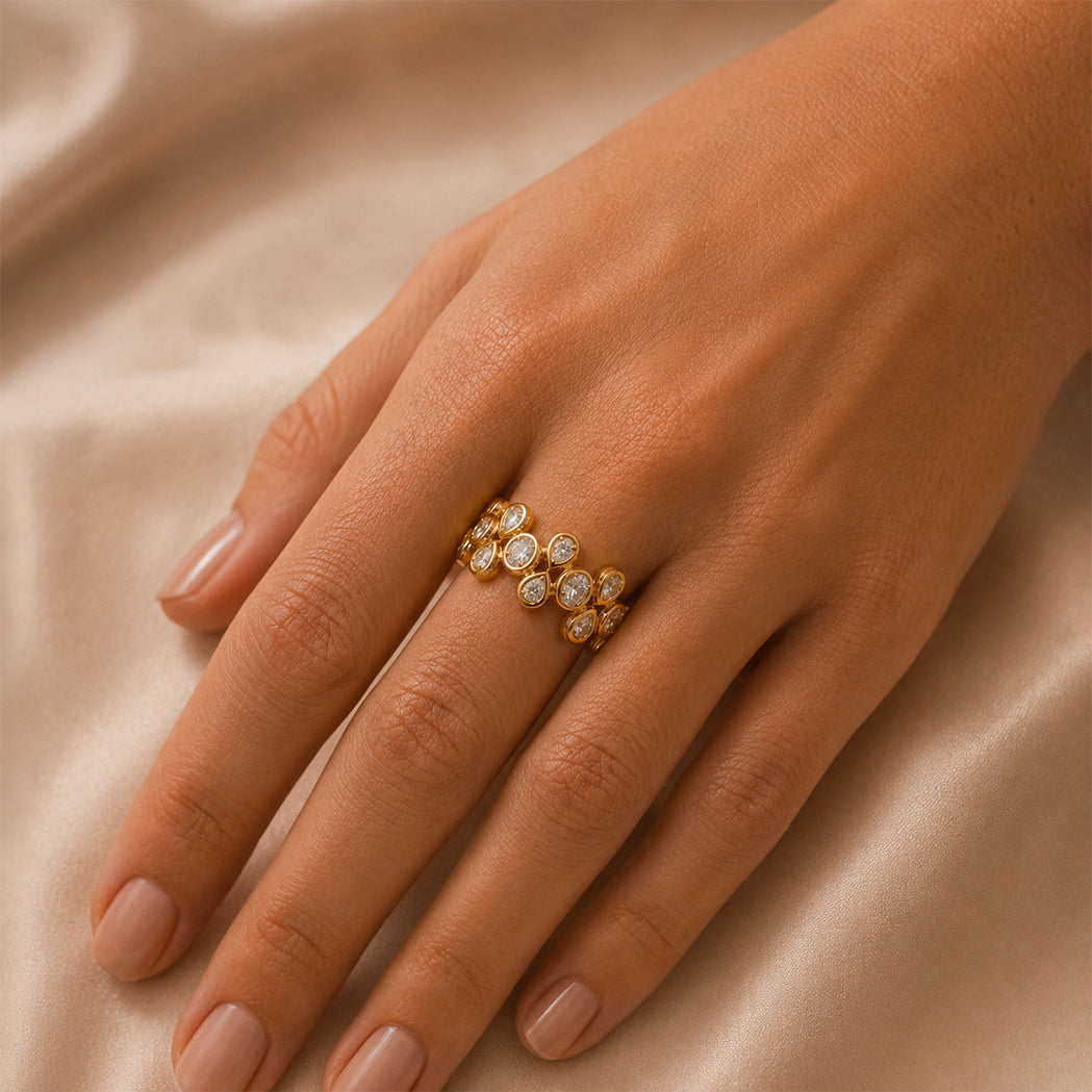 Naya Ring - Gold & Diamonds
