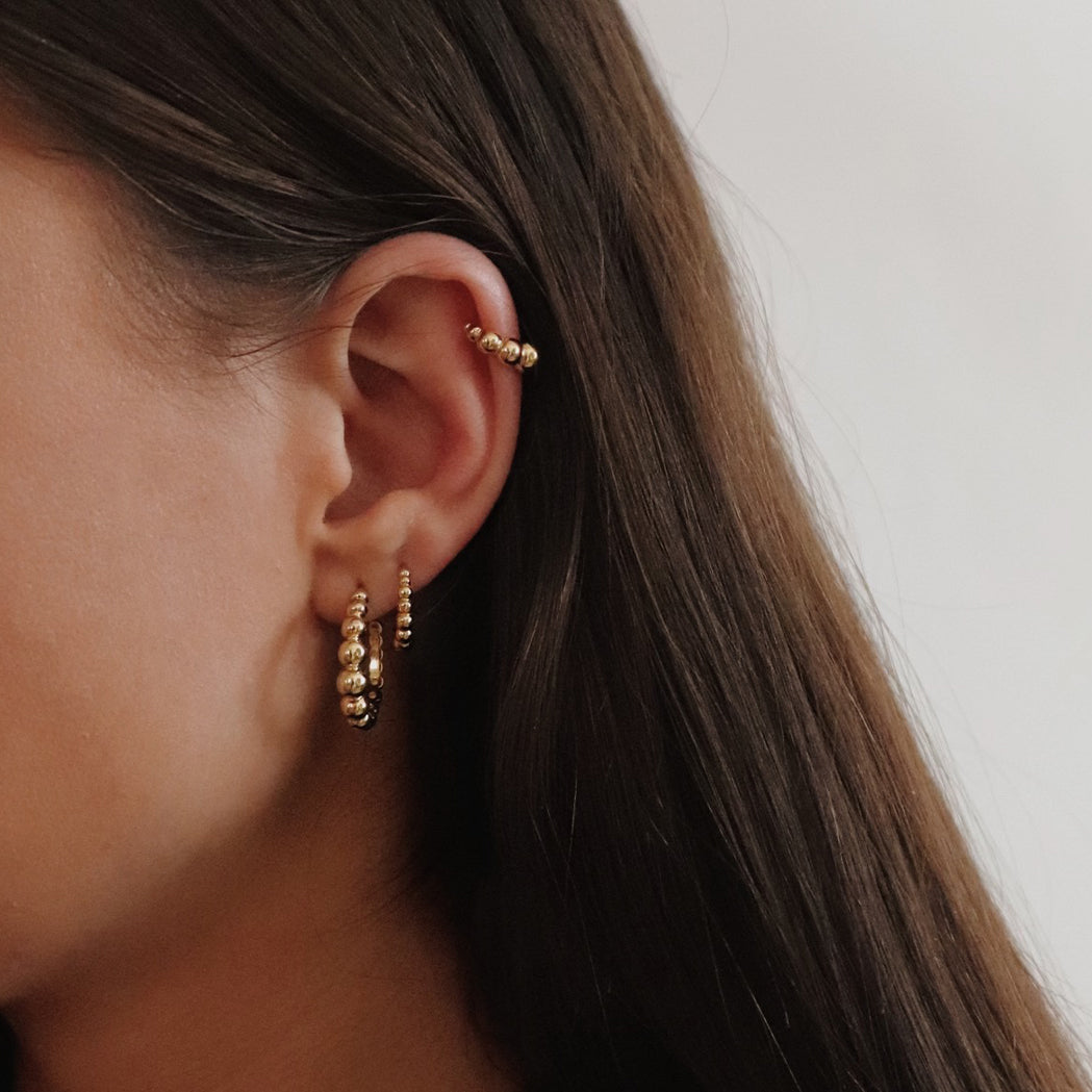 Perlato Hoop Earrings - Large