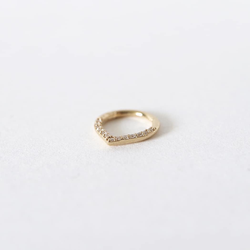 Piercing Clicker Drop - Gold & Diamant