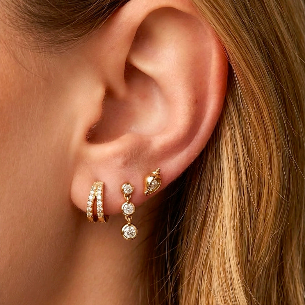 Shelly Ear Piercing - Gold & Diamond