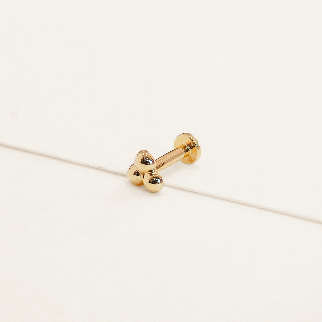 Trinity Ohrpiercing aus Gold - Large