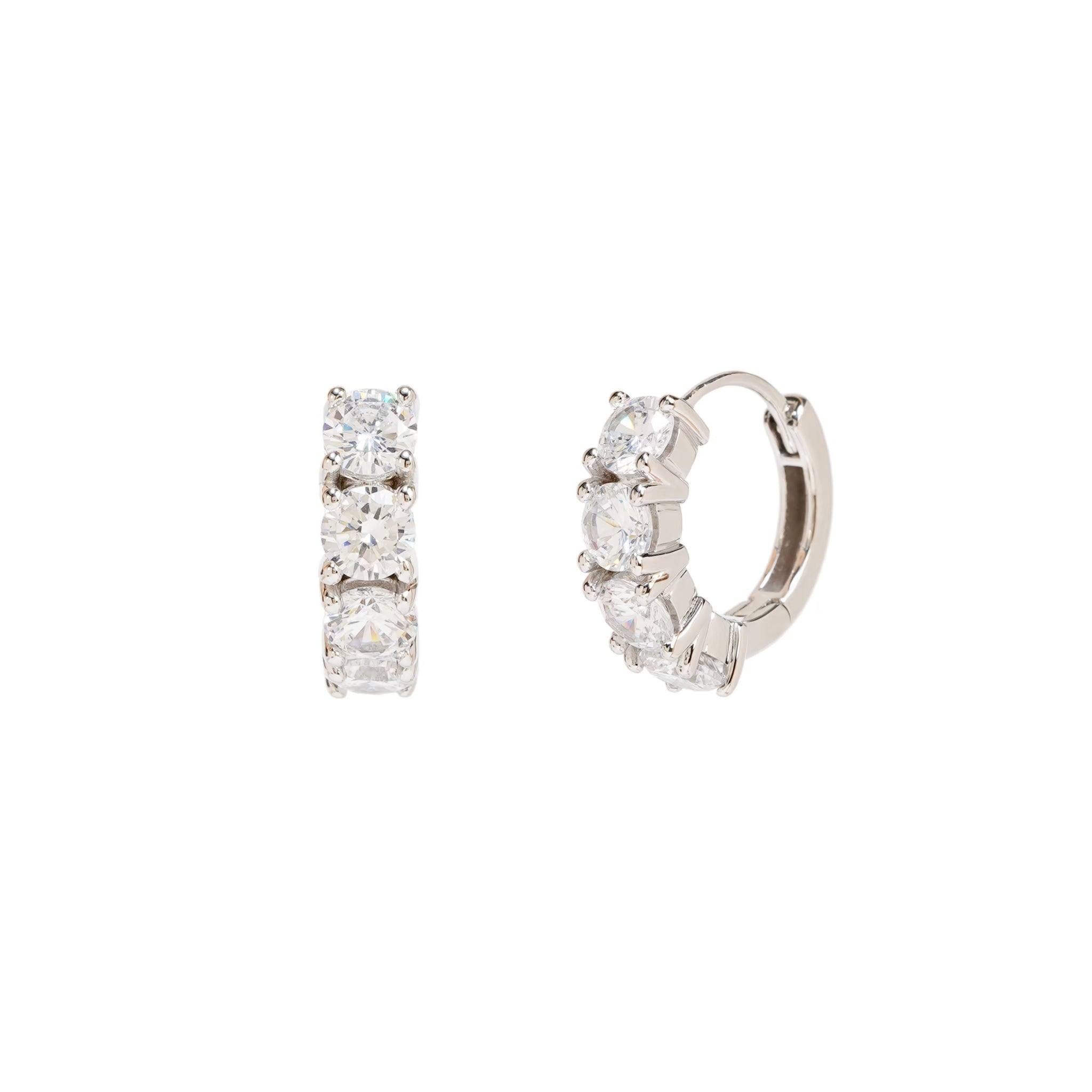 Boucles d'oreilles créoles Prism - 10 mm