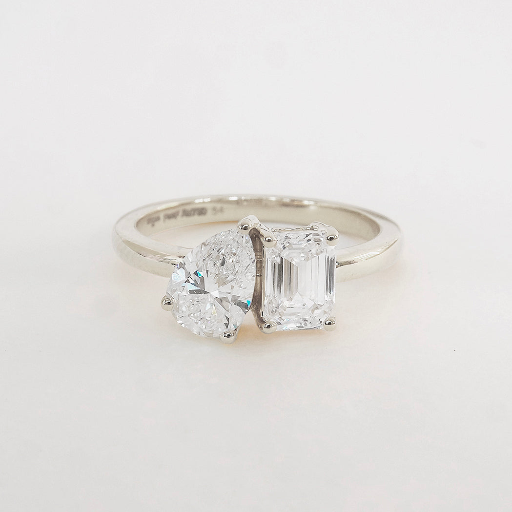 Bague Toi & Moi Riva - Or & Diamants