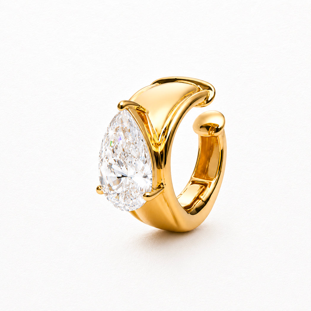 Ear Cuff Roma Or & Diamant