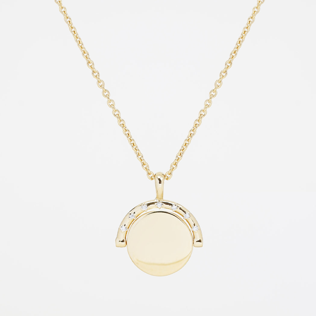 Spinning Secret Medal Necklace - Small