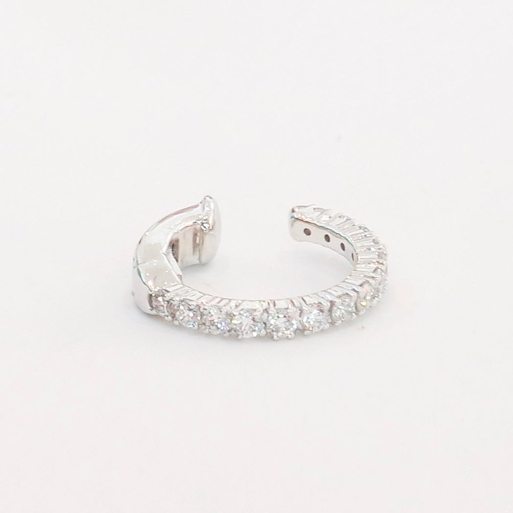 Ear Cuff Square Gold & Diamonds - Small