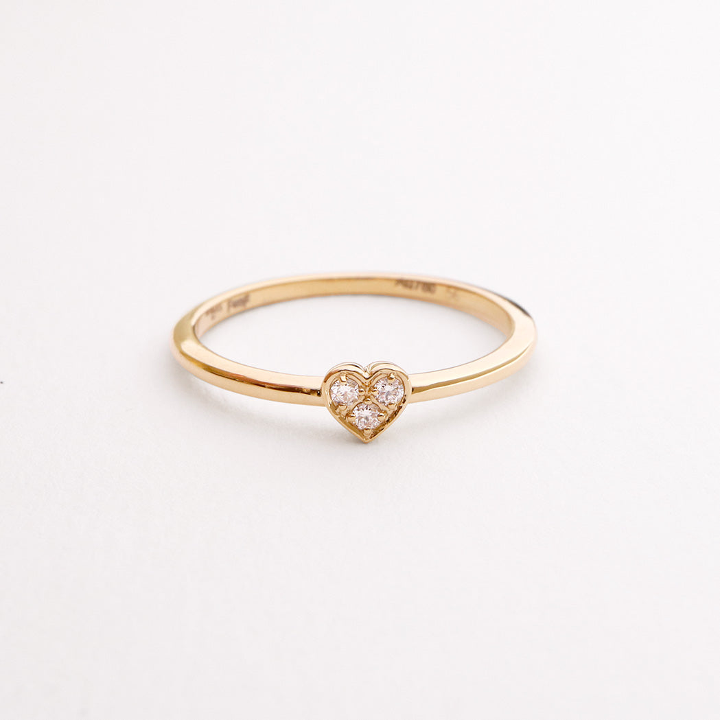 Gold & Diamond Sweetheart Ring