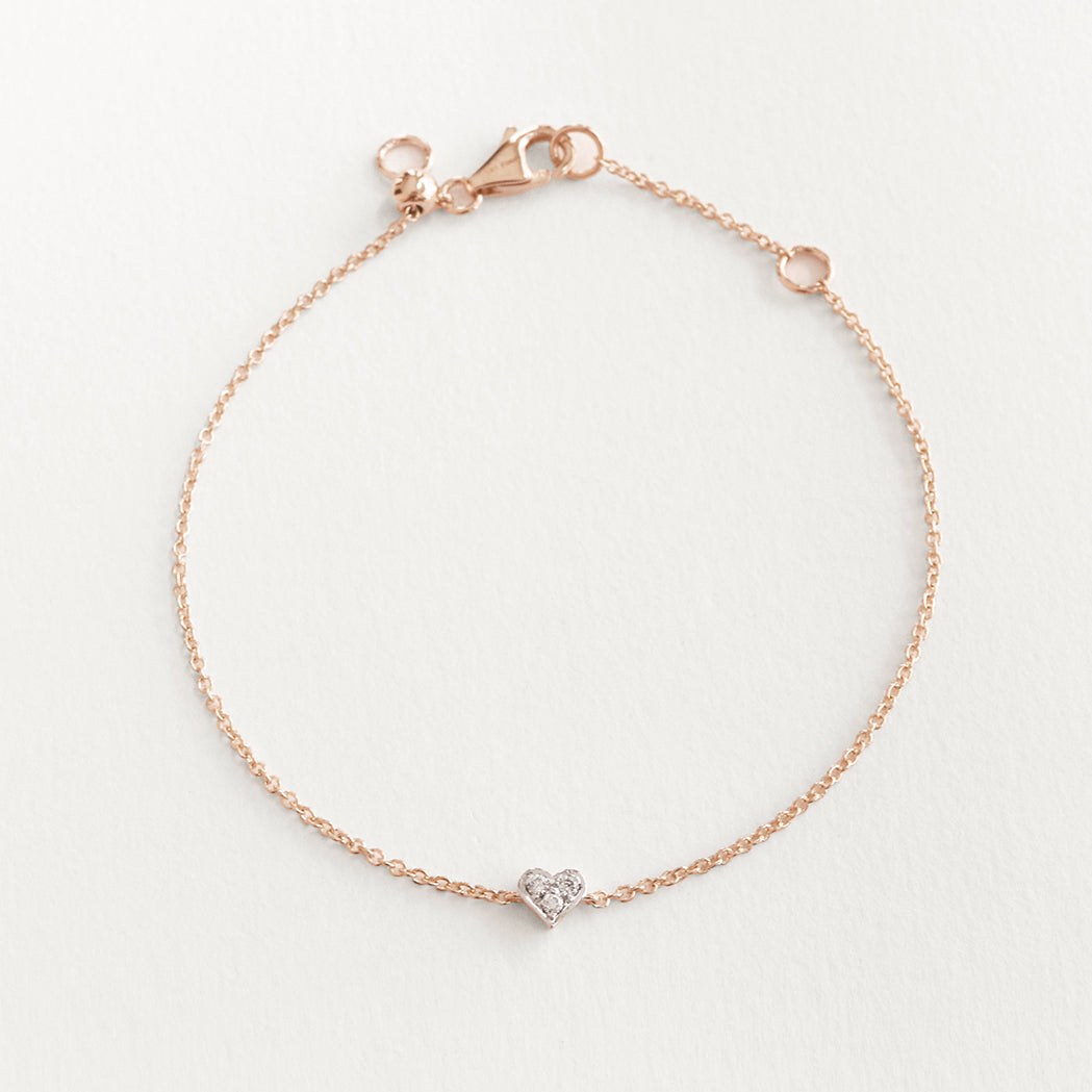 Gold & Diamonds Sweetheart Bracelet