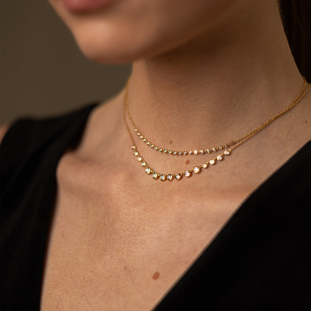 Esmée Necklace - Gold & Diamonds