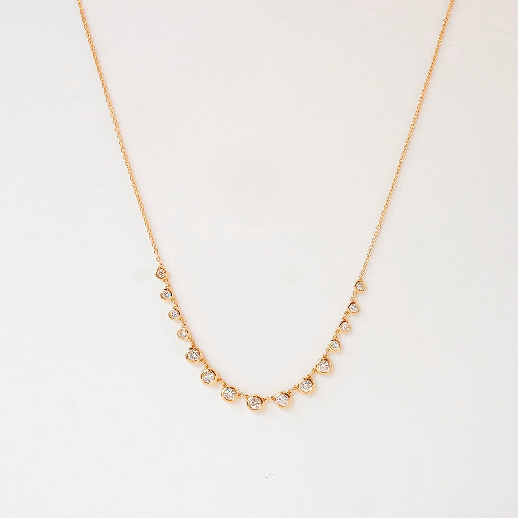 Tilda Necklace - Gold & Diamonds