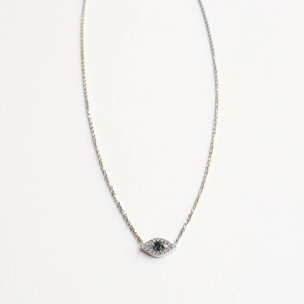 Collier Tiny Eye Or & Diamants