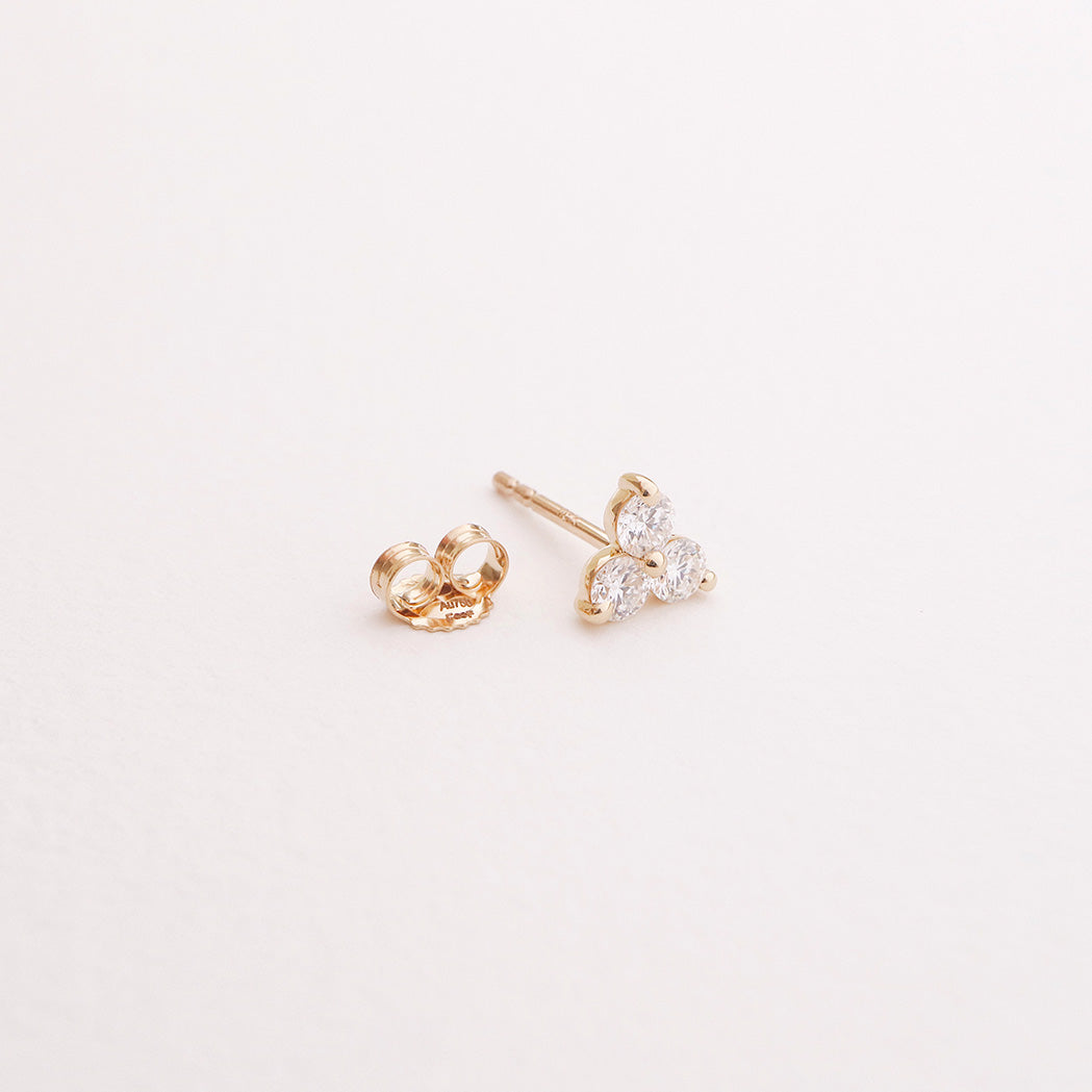 Gold & Diamond Triade Earrings