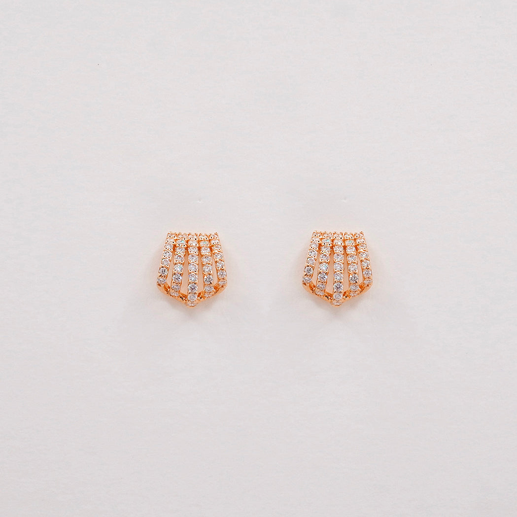 Zenith Earrings - Gold & Diamonds