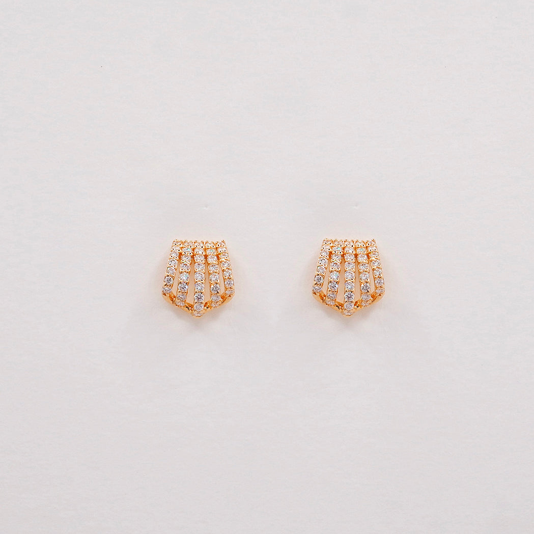 Zenith Earrings - Gold & Diamonds